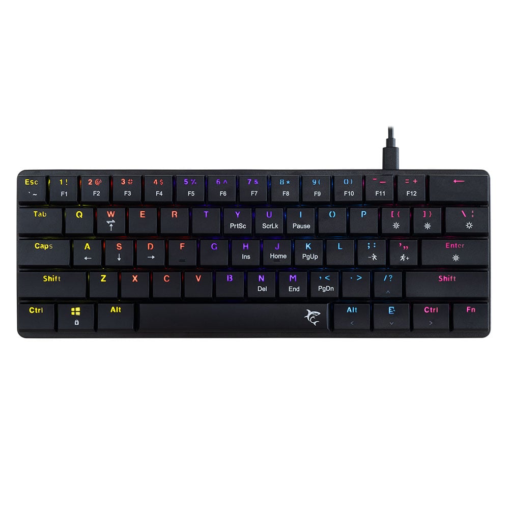 White Shark Nagamaki Red Switch GK-006111 Kablolu Gaming Klavye Siyah US