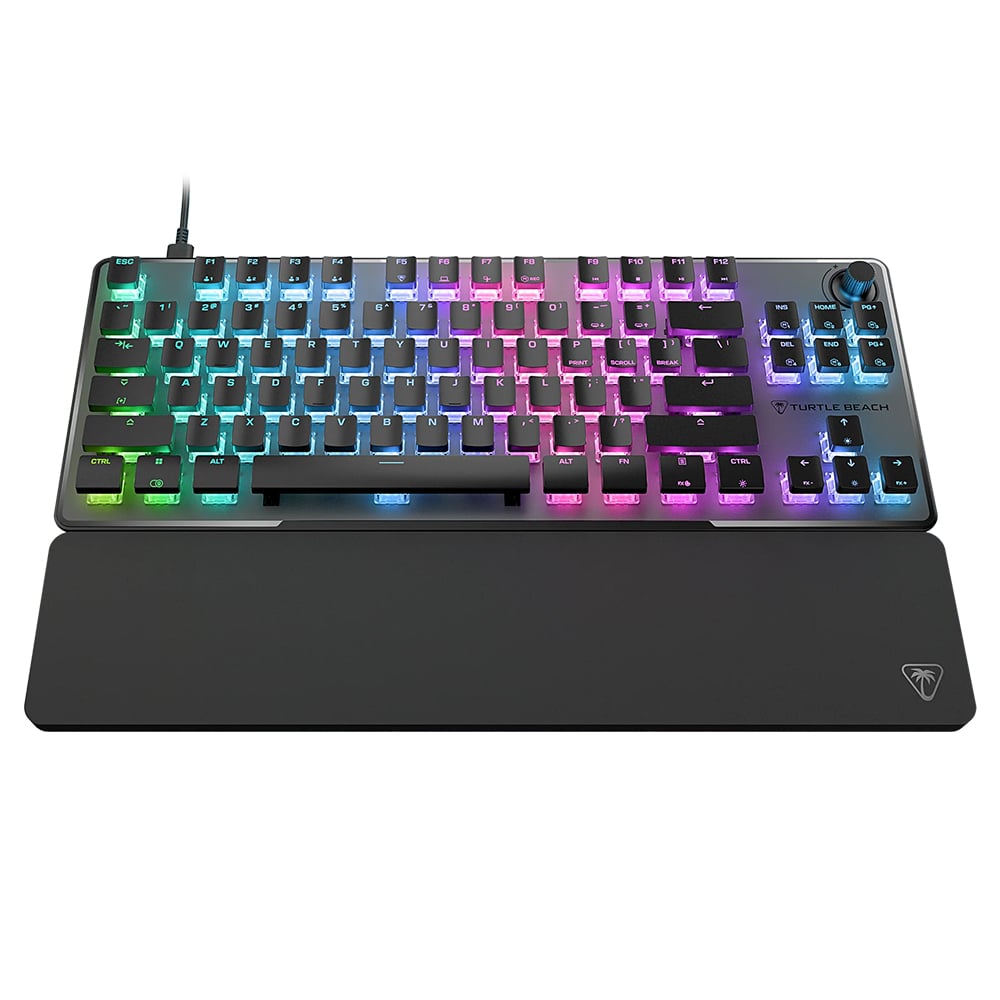 Gaming Kablolu Klavye TURTLE BEACH Vulcan II TKL PRO Hall-Etki Manyetik Anahtar US RGB Siyah