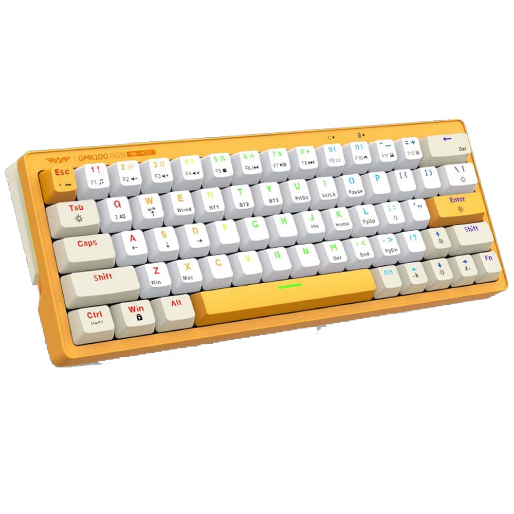 ARMAGGEDDON GMK-100 (Summer) US RGB Sarı Kablosuz Oyun Klavyesi
