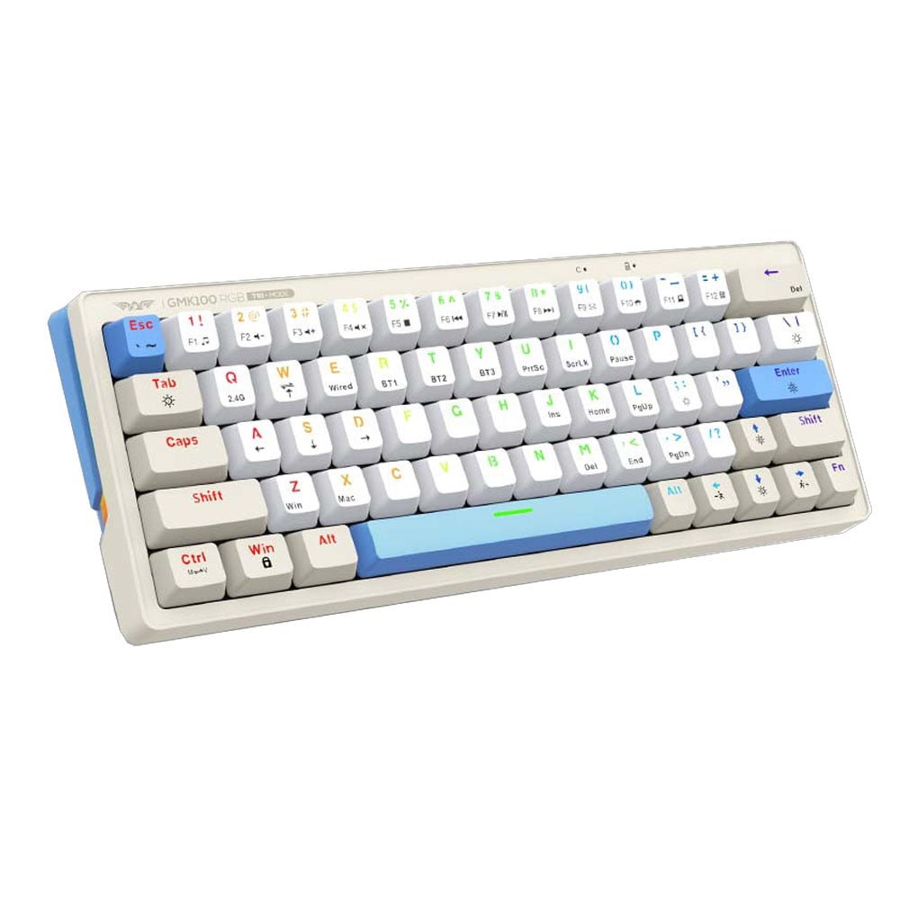 ARMAGGEDDON GMK-100 (Winter) US RGB Gri Kablosuz Gaming Klavye