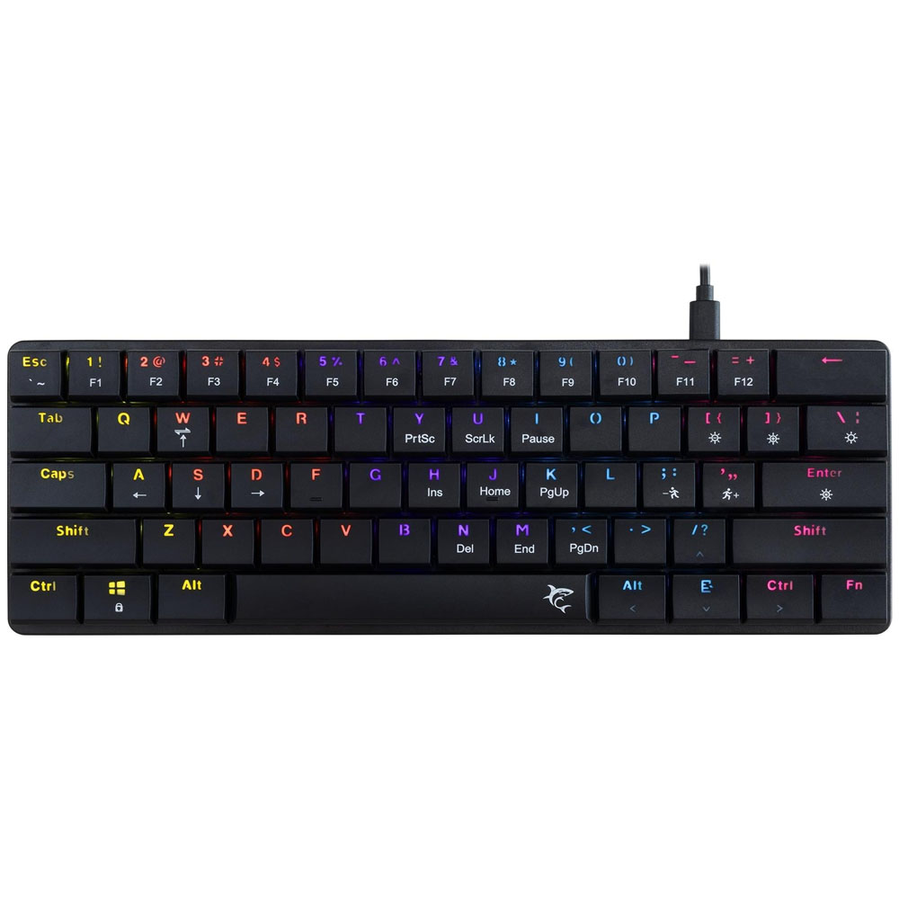 WHITE SHARK Nagamaki Kahverengi Switch Kablolu Gaming Klavye GK-006131 US Siyah