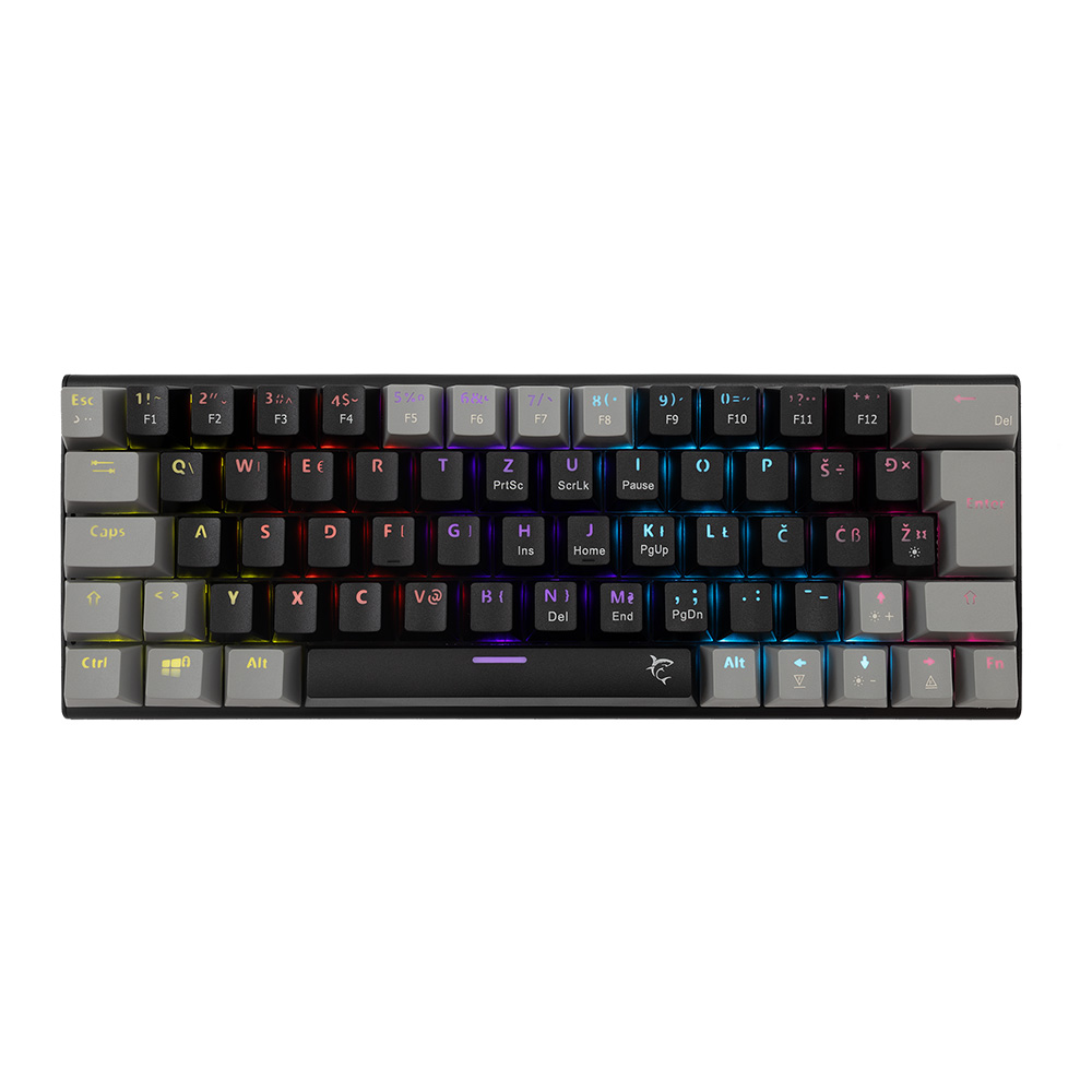 Gaming Kablolu Klavye WHITE SHARK Wakizashi 2 Red Switch GK-002111V2 US siyah/gri