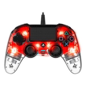 Kablolu NACON Light Edition Kırmızı Oyun Kolu PS4/PC için