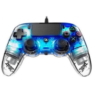 Kablolu PS4/PC Oyun Kumandası NACON Aydınlatmalı Kompakt DGA.PS4.00114 Mavi