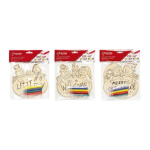 Kar Adamlı Boyanabilir Ahşap Yılbaşı Süsü AC11795