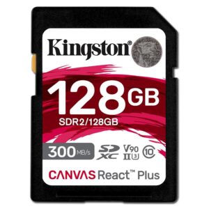 Kingston Canvas React Plus SDR2/128GB 128GB SDXC Hafıza Kartı