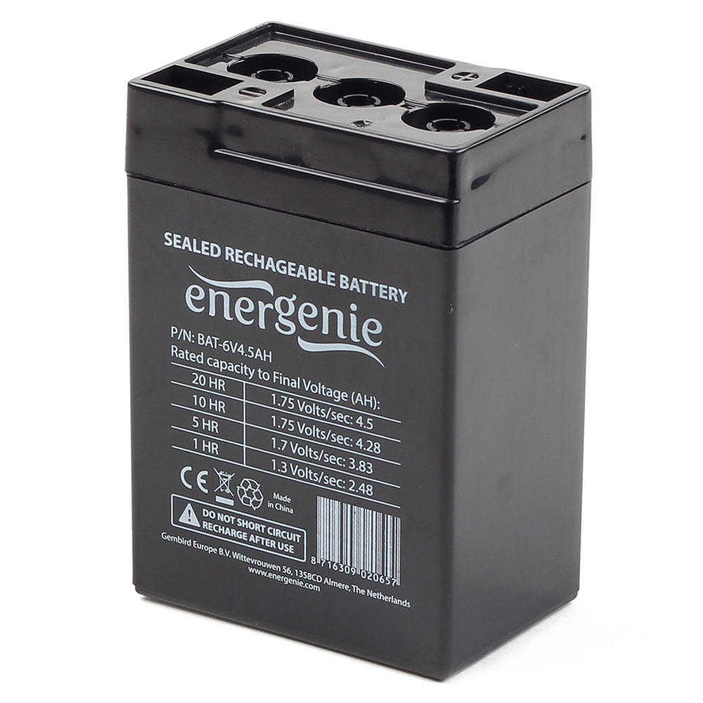 Energenie BAT-6V4.5AH 6V 4.5Ah Kuru Akü