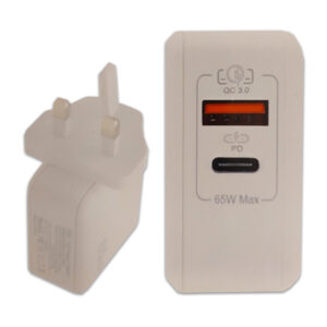 LAMTECH LAM023596 Beyaz USB-A/USB-C 2 Yönlü (PD) Duvar Şarj Cihazı