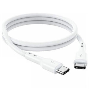 LAMTECH LAM023657 Beyaz USB-C Erkek/USB-C Erkek 2.0 1m Kablo