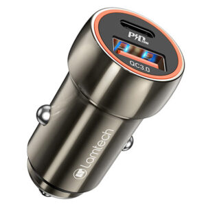 LAMTECH LAM112662 Gri 20W (PD) 2 Yönlü USB-A/USB-C Araç Şarj Cihazı