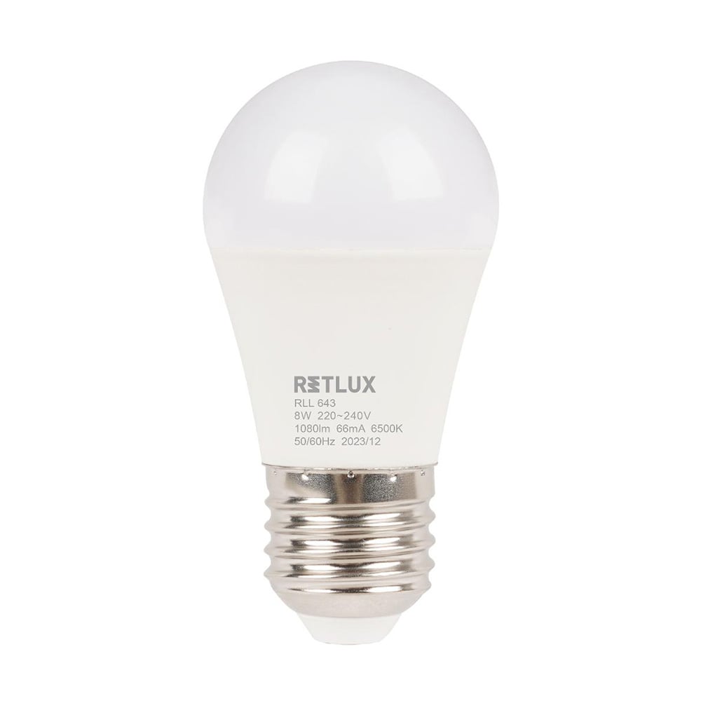 LED Lamba Mini Küre G45 240V 8W E27 RETLUX RLL 643