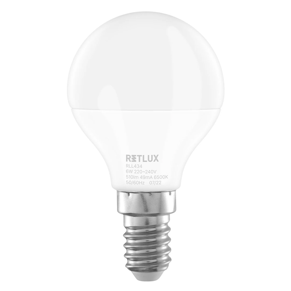 RETULX RLL 434 LED Lamba Mini Küre G45 240V 6W E14