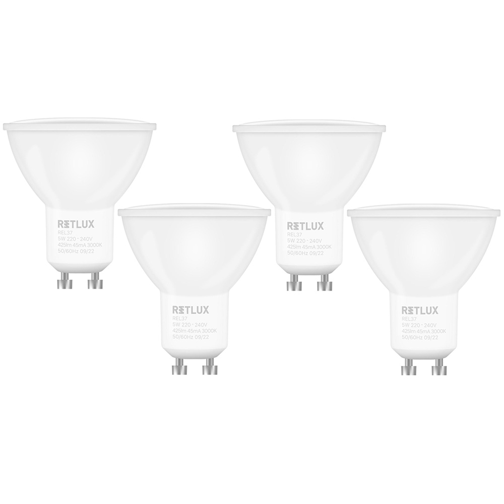 LED Lamba Spot MR16 230V 5W GU10 RETLUX REL 37 (4'lü Set)