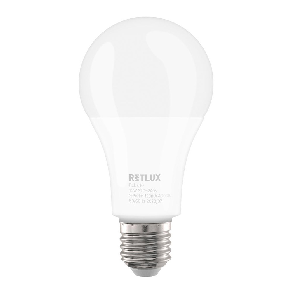 LED Lamba GLS A70 240V 15W E27 RETLUX RLL 610