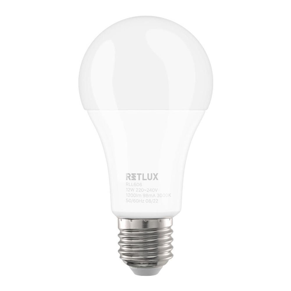 LED Lamba GLS A60 240V 12W E27 RETLUX RLL 606