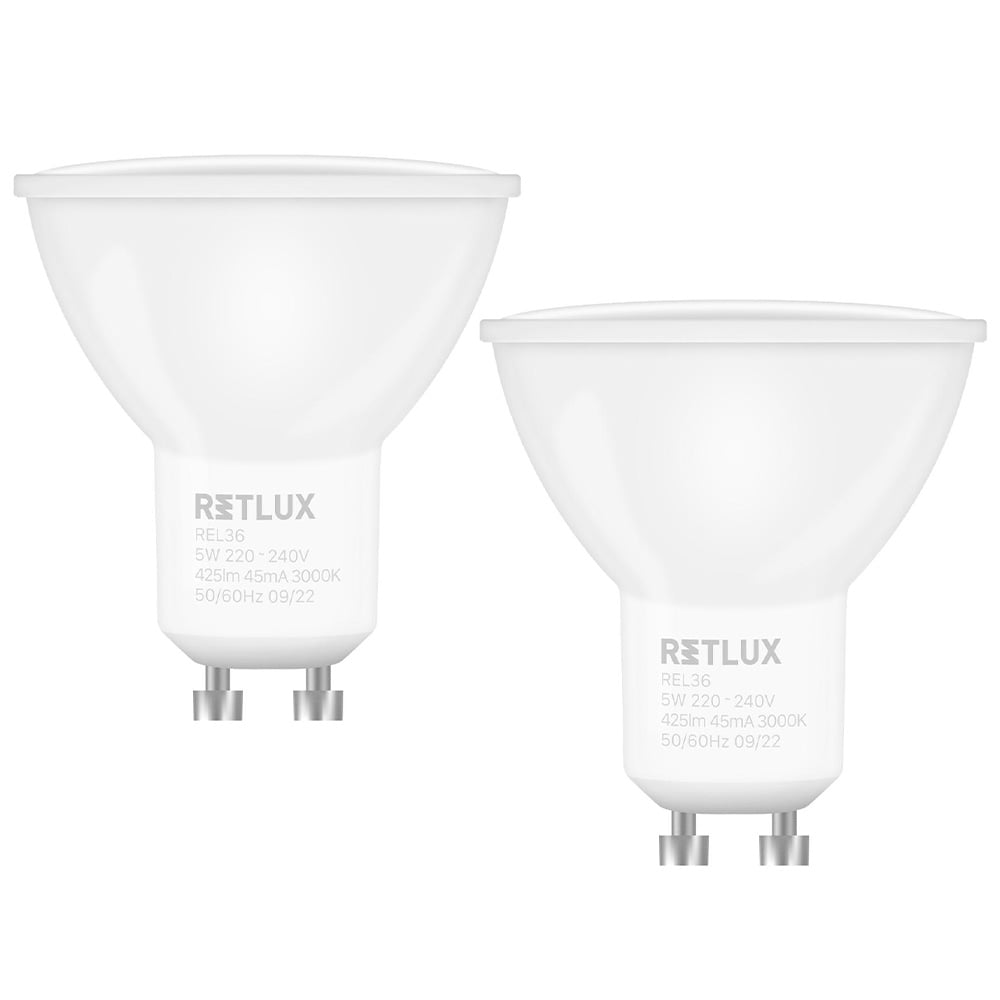 LED Spot Lamba MR16 240V 5W GU10 RETLUX REL 36 (2'li Set)