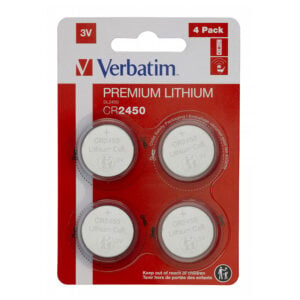 VERBATIM Lityum Düğme Pil 3V CR2450 4 Adet