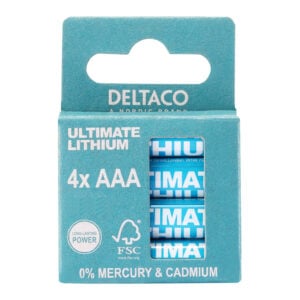 Deltaco ULT-R03LI-4P Lityum Pil 1.5V AA 4'lü