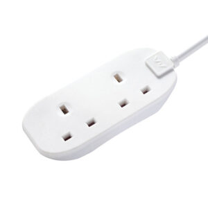 MASTERPLUG BTG3N-MP Beyaz UK 2'li 3m Uzatma Kablosu