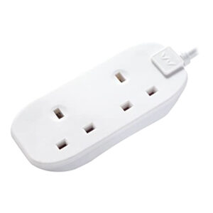 MASTERPLUG BTN5-MP Beyaz 5m UK 2'li Uzatma Kablosu