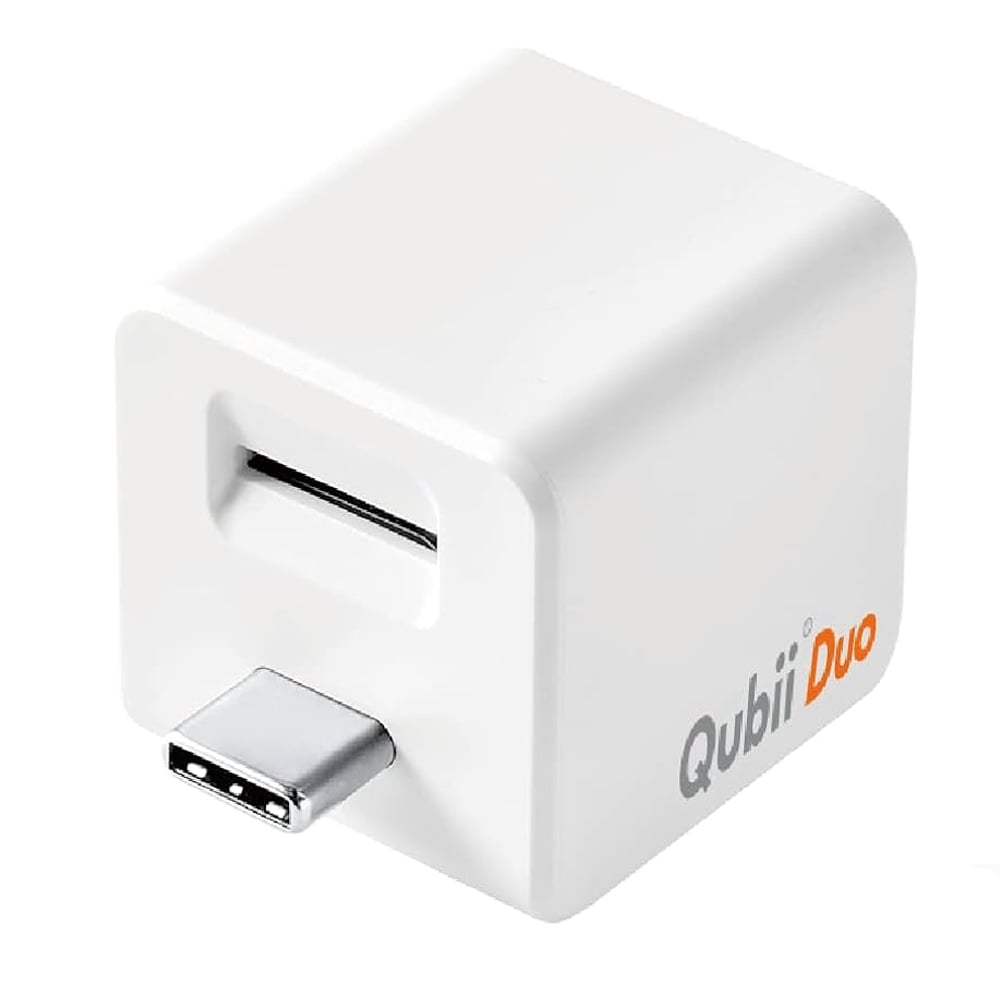 Auto-Backup Adaptör QUBII Duo USB-C beyaz