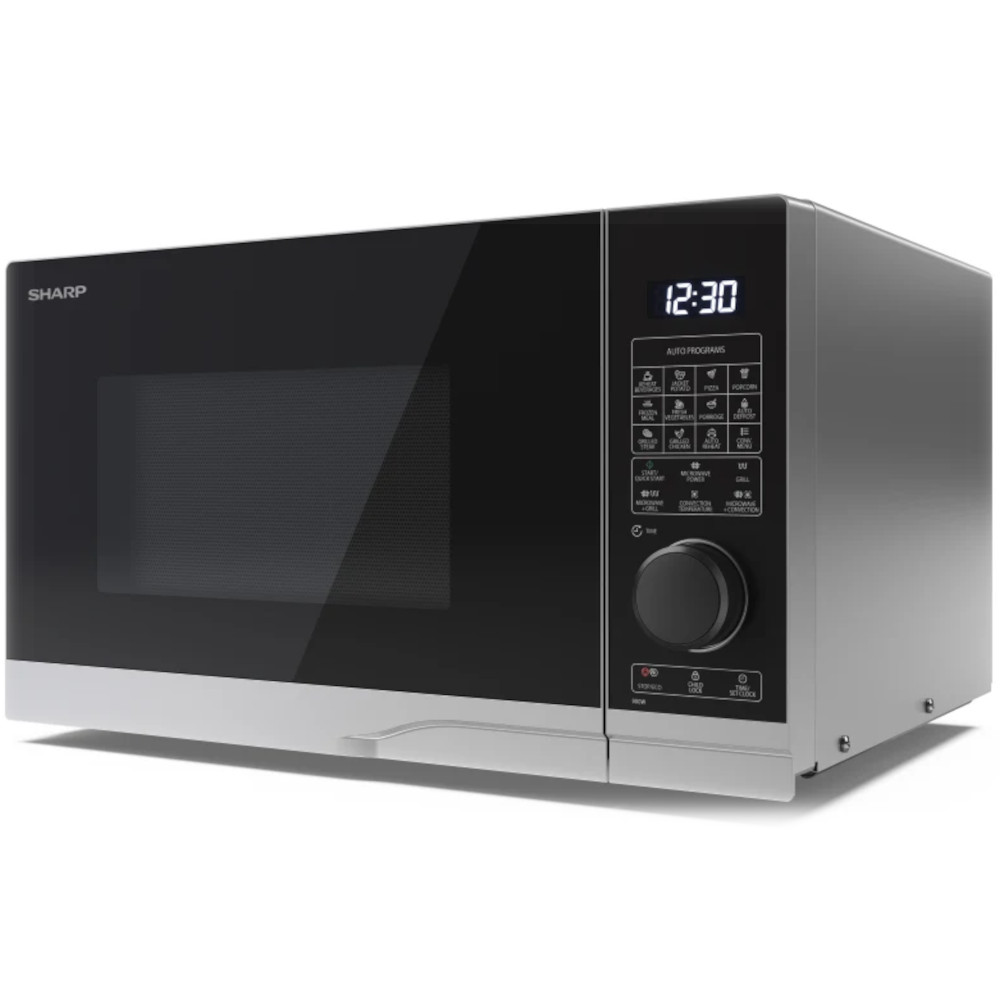 Microwave Oven Turntable SHARP Grill and Convection YC-PC284AE-S silver