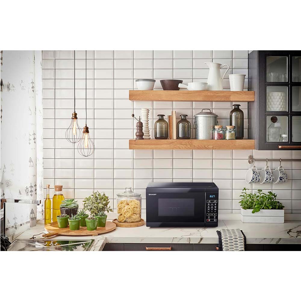 Microwave Oven Turntable SHARP YC-MS02EB black