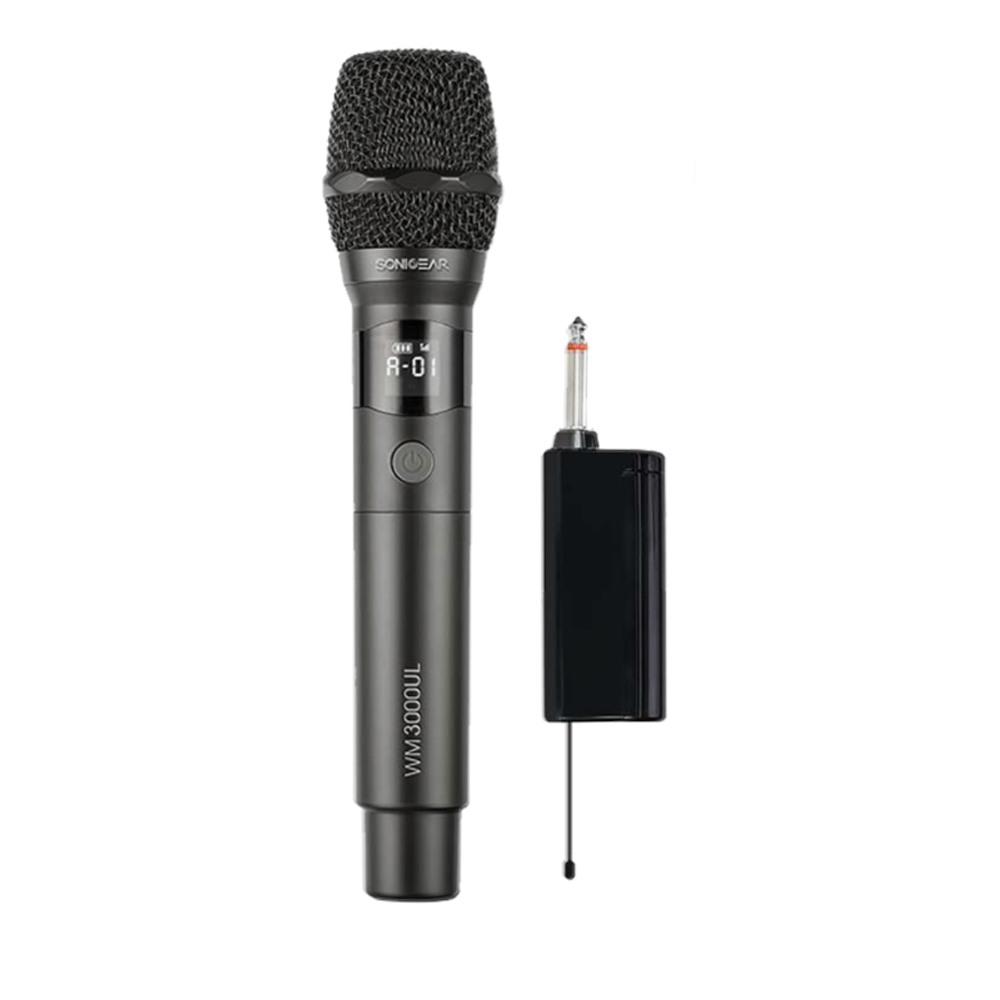 Kablosuz Mikrofon ve Alıcısı SONICGEAR WM3000UL-O siyah