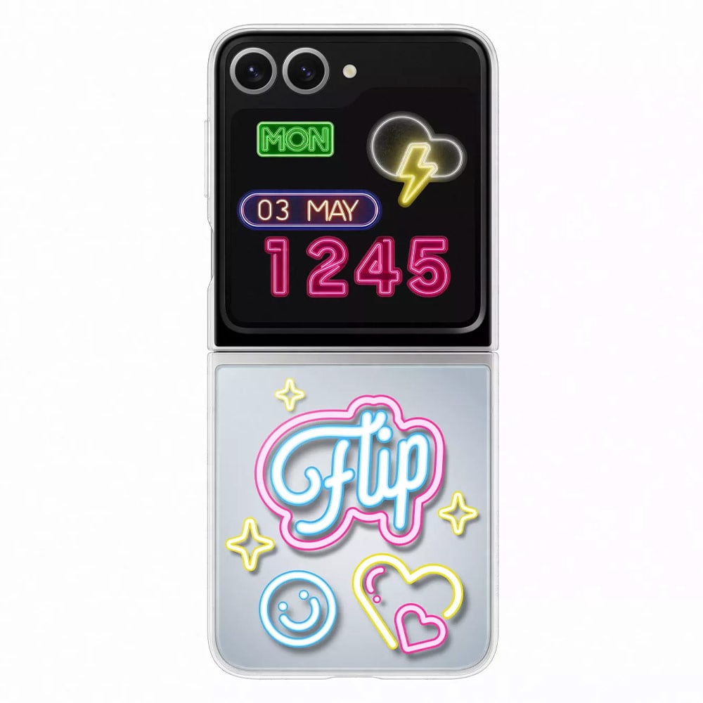 Galaxy Z Flip 6 Arka Kapak Kılıf SAMSUNG Flipsuit EF-ZF741CTEGWW gri