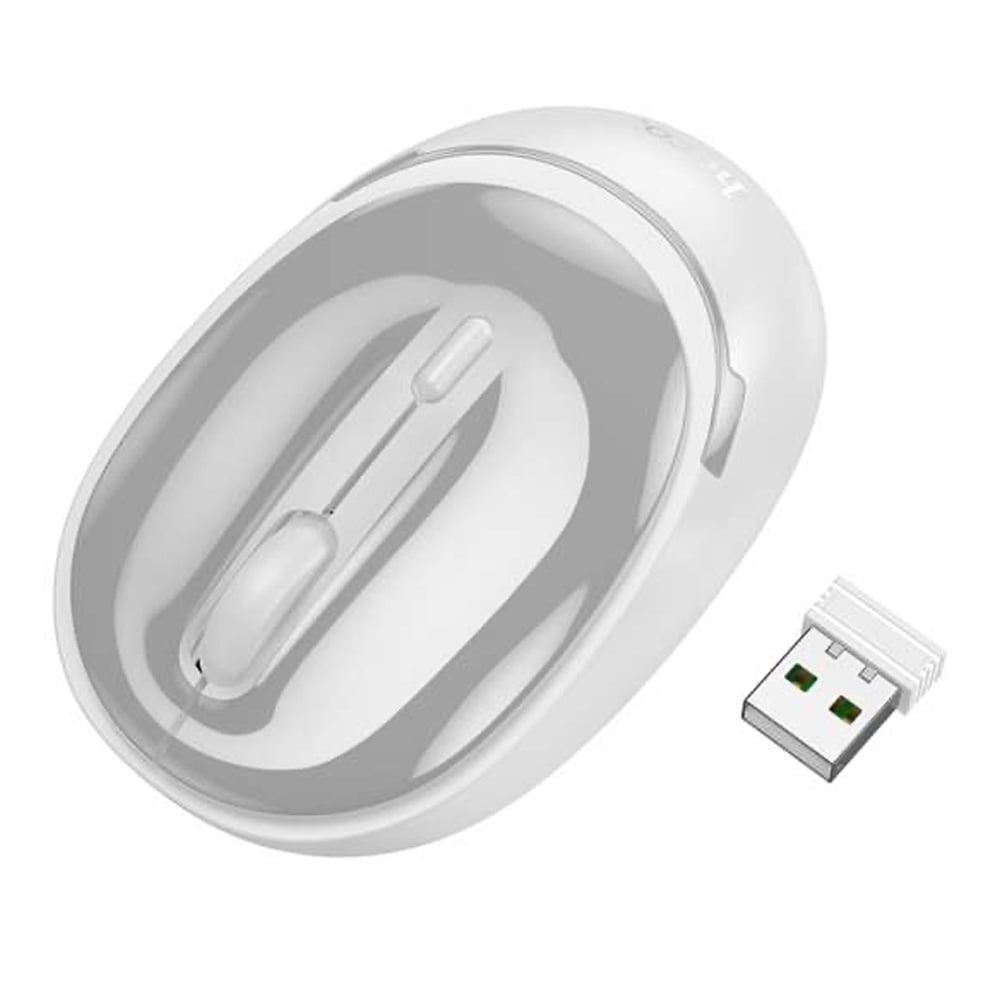 HOCO Nuevo Kablosuz Optik Çift Mod GM34 Beyaz Mouse