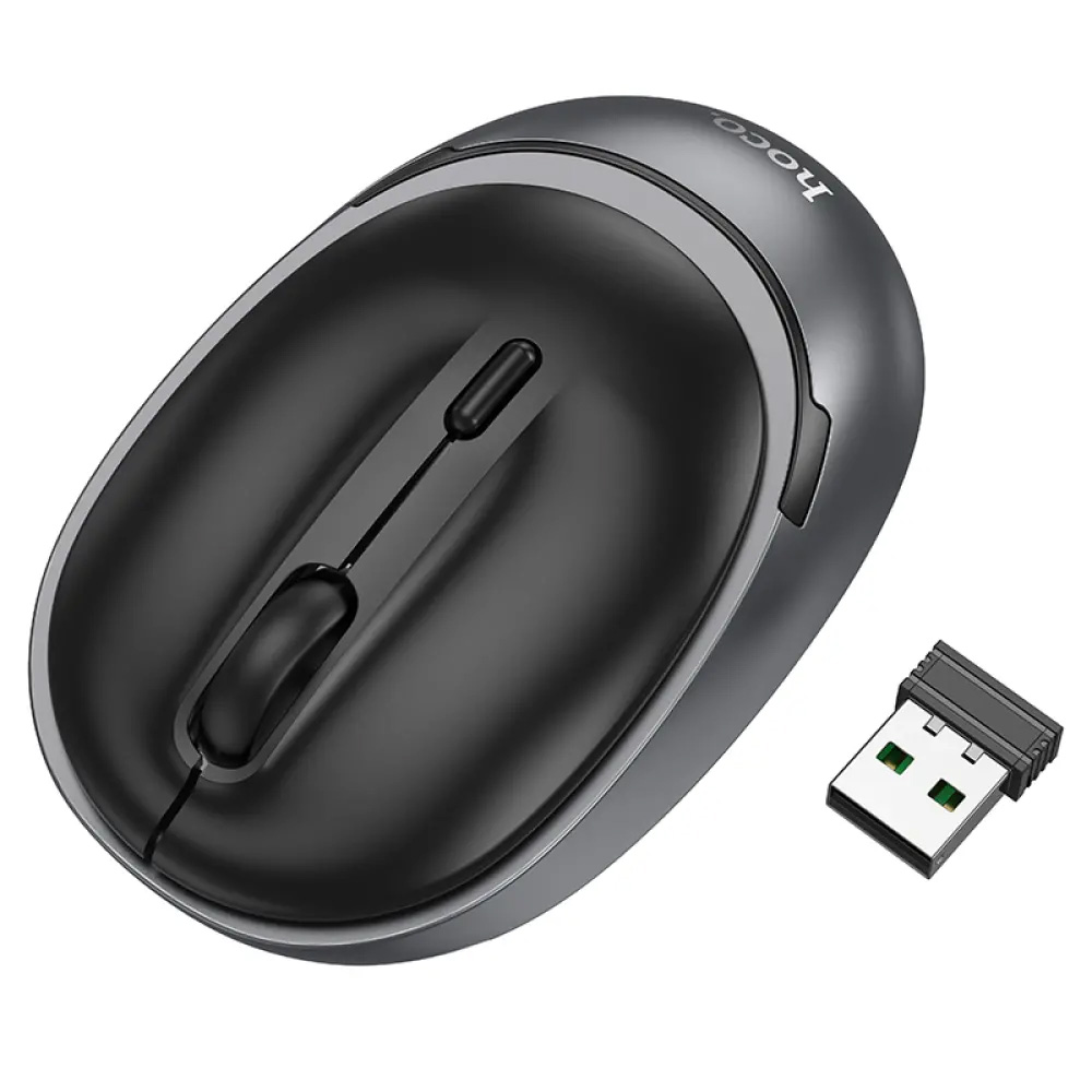 HOCO Nuevo GM34 Kablosuz Optik Çift Modlu Siyah Mouse