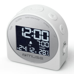 MUSE M-09CW Beyaz Alarm Saati