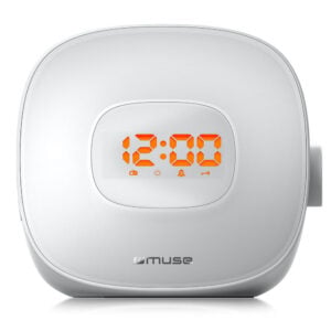MUSE ML-198CR Beyaz Alarm Radyo Saat