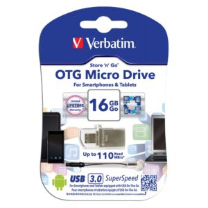 Memory Stick USB 3.0 16GB VERBATIM Store /N/ Go OTG Micro 49825