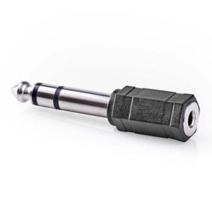 NEDIS CAGB23930BK Siyah 6.35mm Erkek/3.5mm Dişi Adaptör