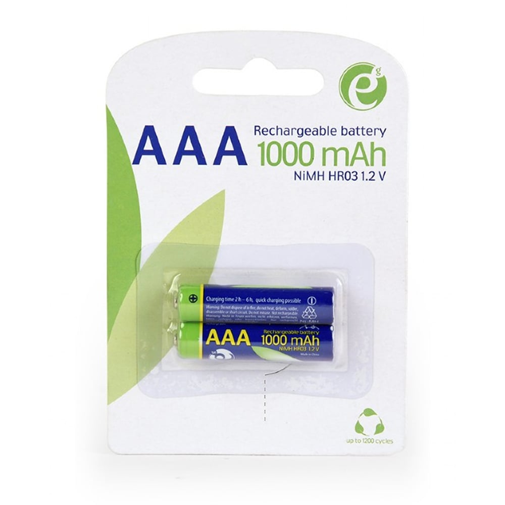 Şarjlı Ni-MH Pil 1.2V AAA 1000mAh 2'li ENERGENIE EG-BA-AAA10-01