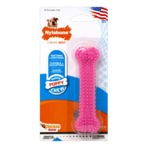 Nylabone Yavru Diş Sağlığı Tavuk Pembe XS
