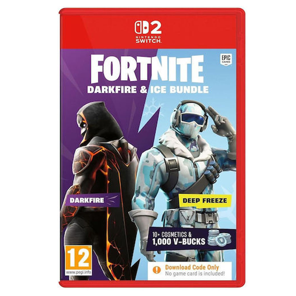 Nintendo Switch 2 Fortnite Darkfire & Ice Oyun Paketi (Kutu İçinde Kod)