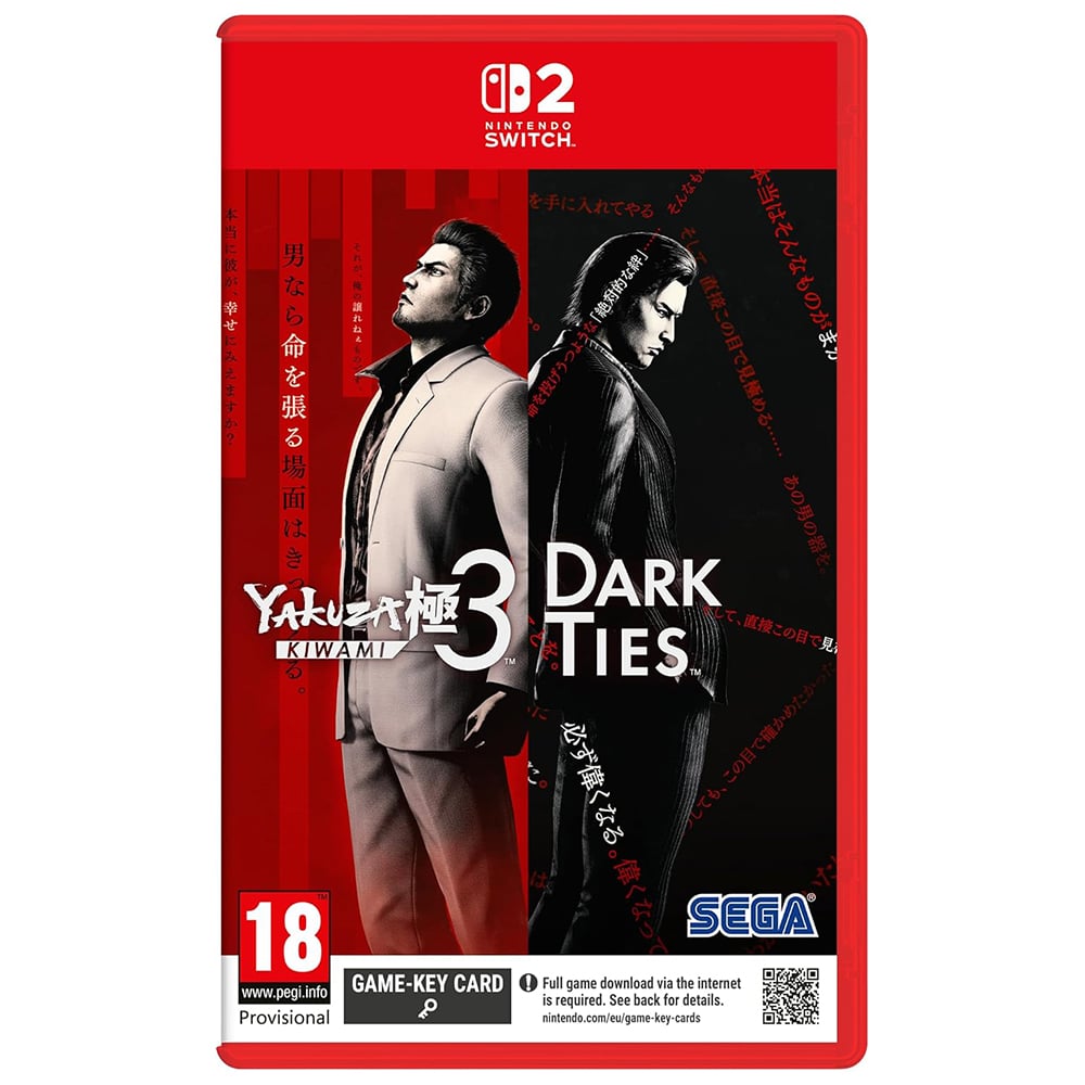Nintendo Switch 2 Oyun Yakuza Kiwami 3 & Dark Ties (Oyun Anahtarı Kartı)