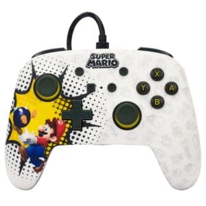 Nintendo Switch için Kablolu Gamepad POWER A Bob-Omb Blast Beyaz