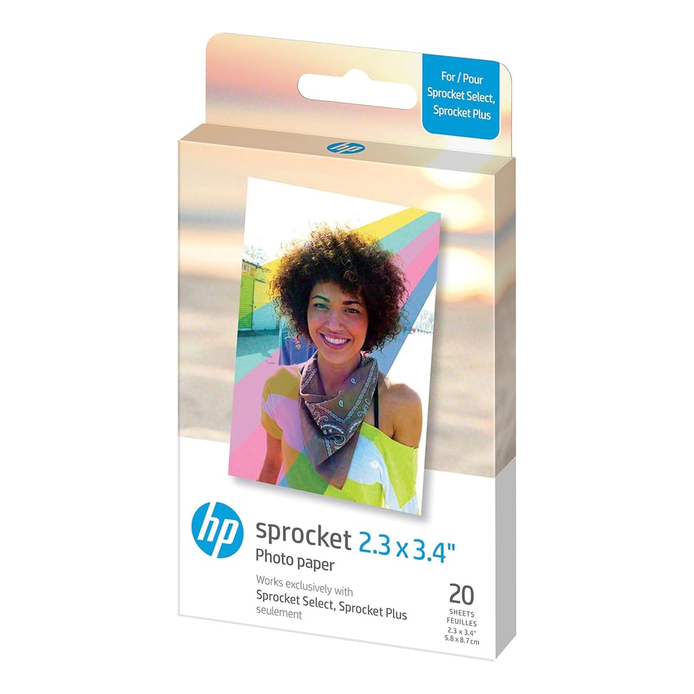 Fotoğraf Kağıdı 2.3x3.4" HP Sprocket Premium Zink Yapışkanlı HPIZL2X320 20 Adet
