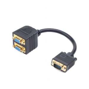 PC splitter 2 yönlü VGA erkek/2 x dişi CABLEXPERT CC-VGAX2-20CM