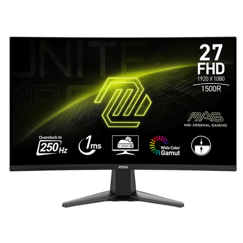 PC Monitör 27" MSI Curved MAG 27C6X FHD VA LED siyah