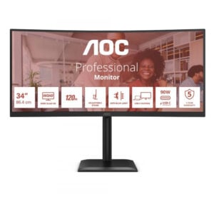AOC 34" Curved CU34E4CV UWQHD VA Siyah PC Monitör