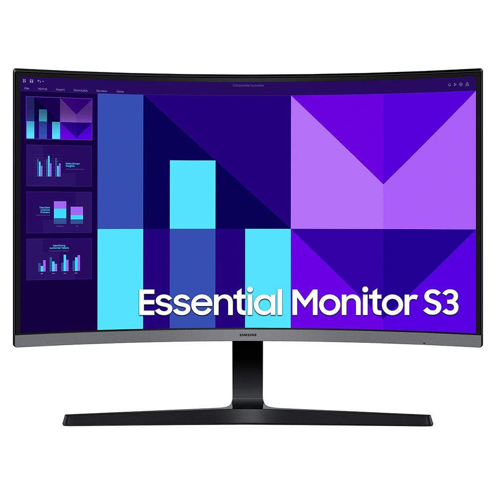 SAMSUNG 32" Curved Essential S3 S39GD LS32D396GAUXEN FHD VA LED Siyah PC Monitör