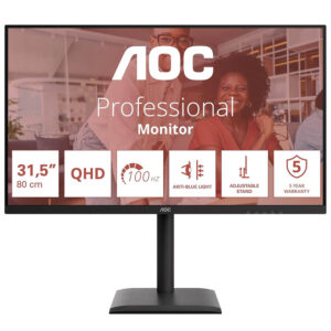 PC Monitör 31.5" AOC Q32E4U QHD WLED IPS siyah