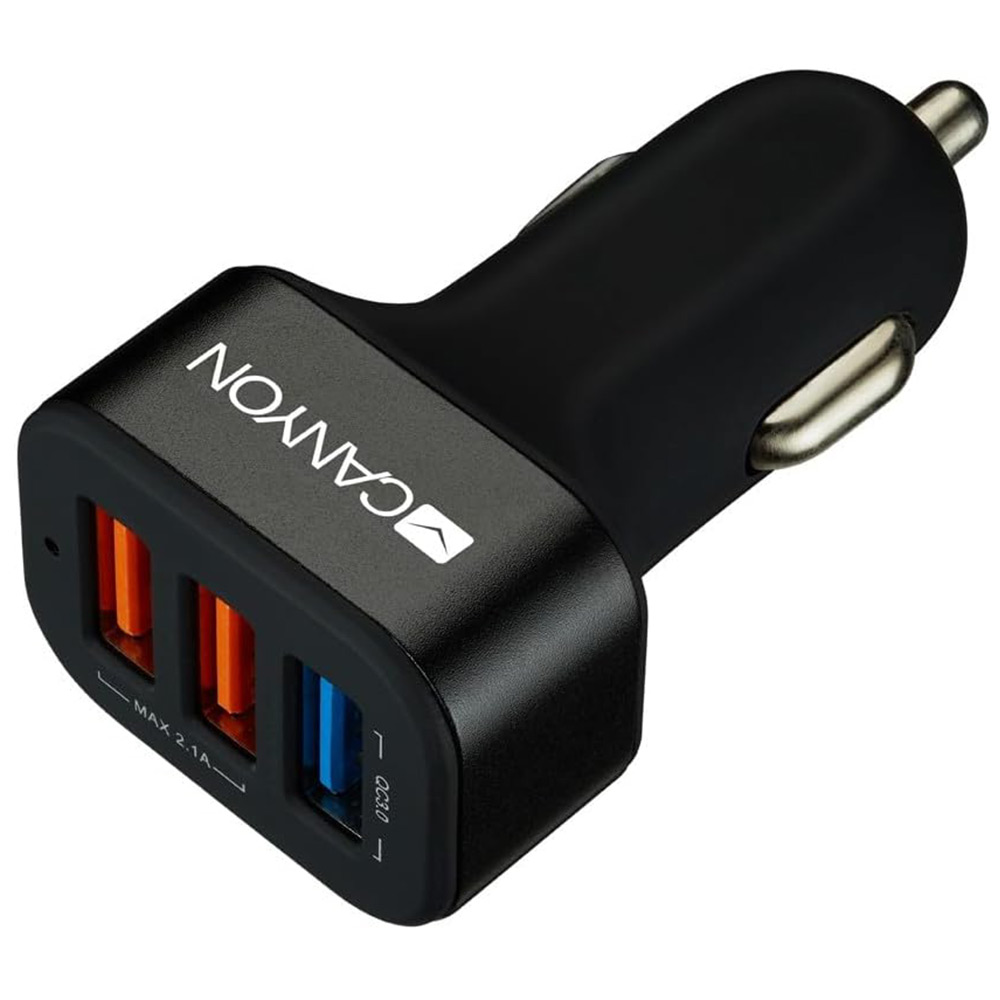 CANYON CNE-CCA07B Siyah 3 Port USB-A Araç Şarj Cihazı