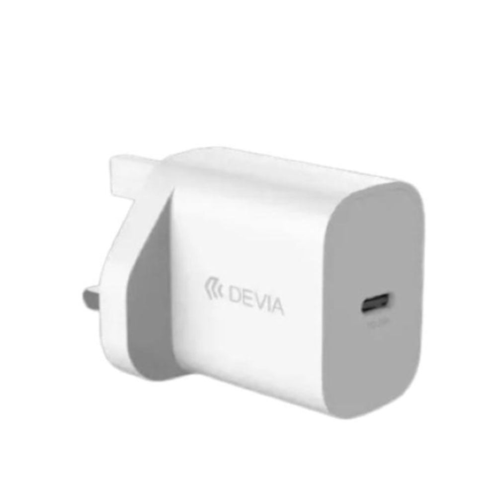 DEVIA EA432 UK Beyaz 20W USB-C Hızlı Şarj Adaptörü (PD)