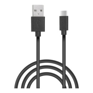 PS5 Gamepad için SPEEDLINK Stream Play & Charge 3m Kablosuz Şarj Kablosu SL-460100-BK Siyah