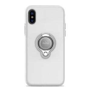 PURO iPhone X/XS Magnet Halkalı Beyaz Kılıf IPCXMAGRINGWHI